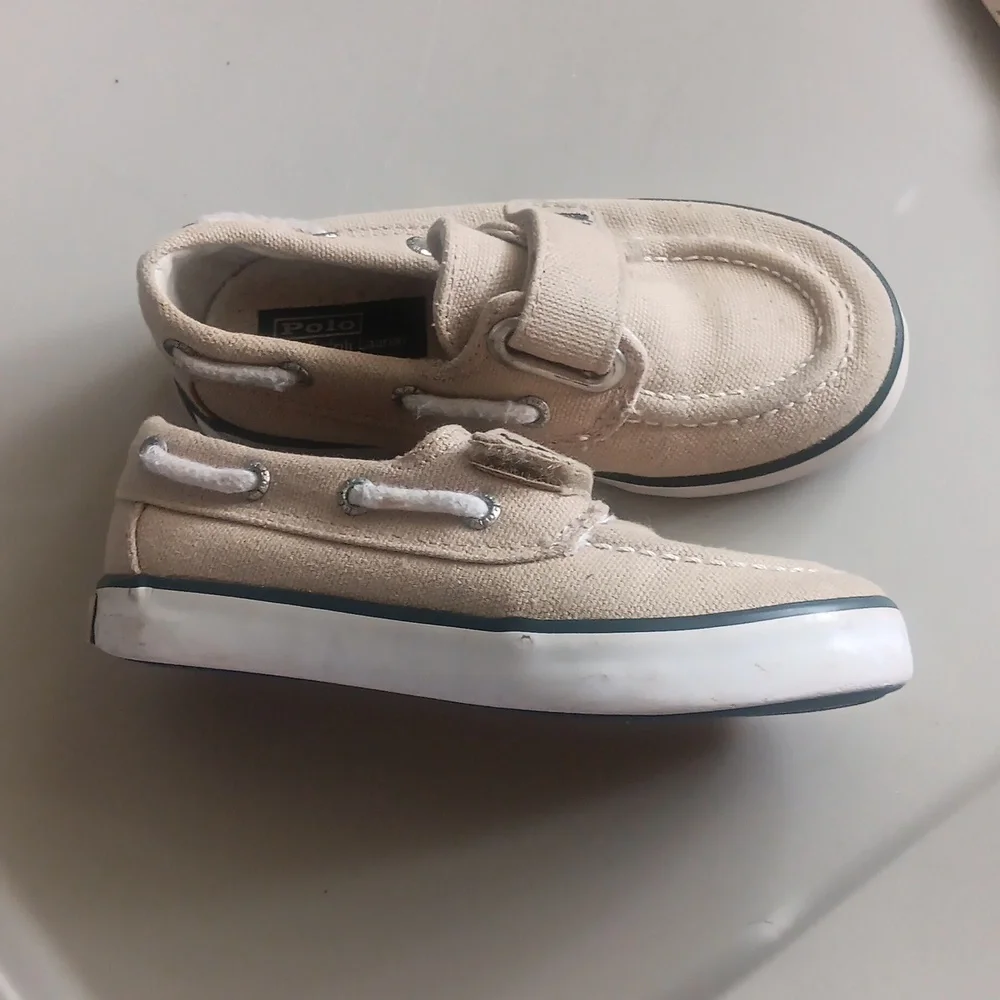 Polo canvas boat shoes